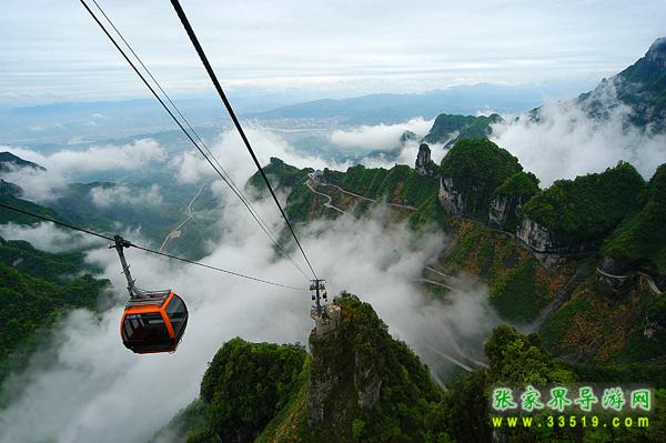 張家界天門(mén)山索道 亞洲第一長(zhǎng)索道